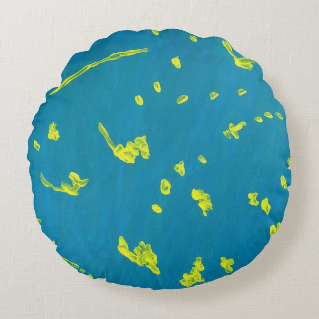 Rund Pillow för Starry Himlar Kudde (Framsidan)