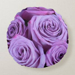 Rund Pillow för vintage Lila Ro Kudde