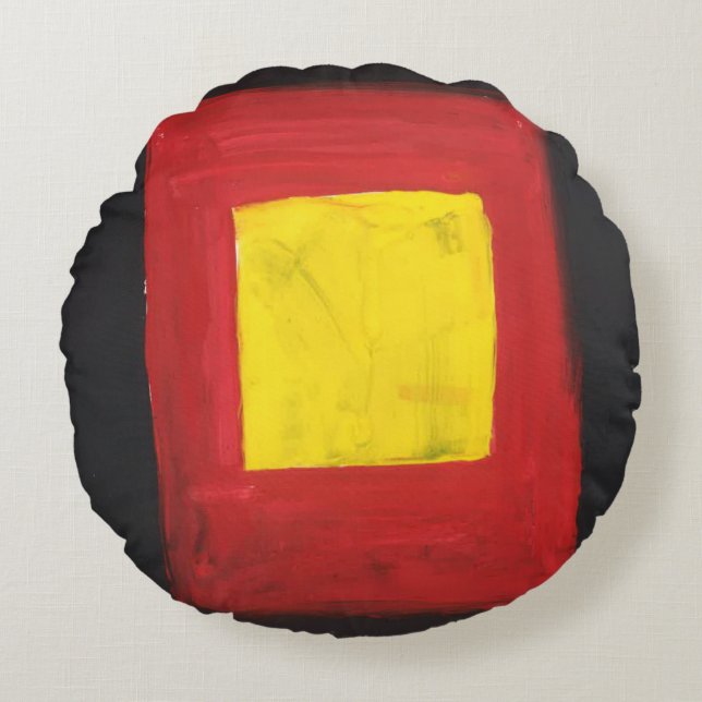 Rund Pillow Kärlek-design. Rund Kudde (Framsidan)