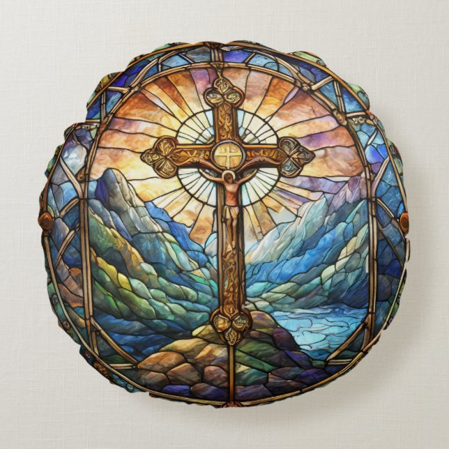 Rund Pillow kor Rund Kudde (Framsidan)