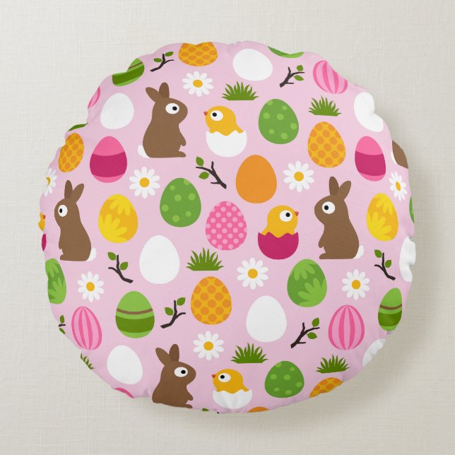 Rund Pillow påsk Kudde (Framsidan)