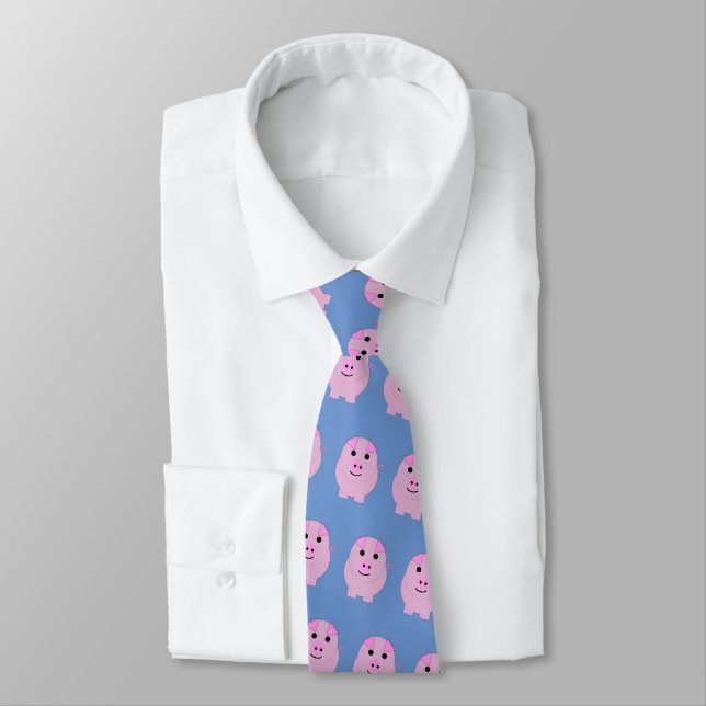 Rund Rosa Piggy Slips (Bunden)