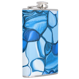 Rund som stenar i royalets blå nyans fickplunta