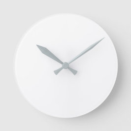 Rund (stor) väggklocka - Grått händer