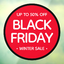 Rund svart Fredag, enkel Professionell Modern Sale