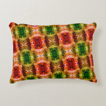 Rund teckning genererar röda former, gröntar och g