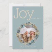 Rund tropisk jul blå blad fotoram