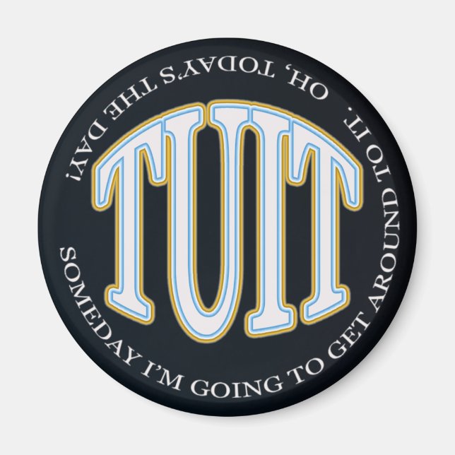 Rund TUIT Magnet (Framsidan)