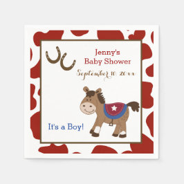 Rund upp Westerna haknosservetter Pappersservett