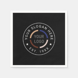 Runda Anpassningsbar Logotyp - företag, filialkont Pappersservett