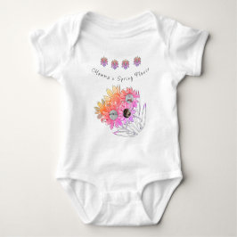 Runda Baby Photo Momma Daisy Vår Blommor T Shirt