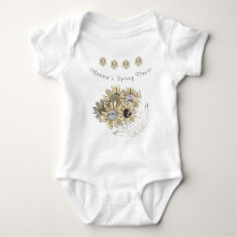 Runda Baby Photo Momma Daisy Vår Blommor T Shirt