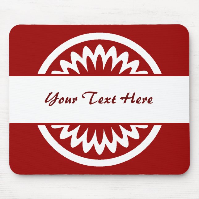 Runda blommor - Ruby Red Musmatta (Framsidan)