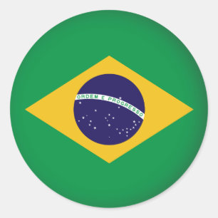 Runda Brasilien Runt Klistermärke