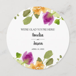 Runda Bröllop-innerplåt, Tack