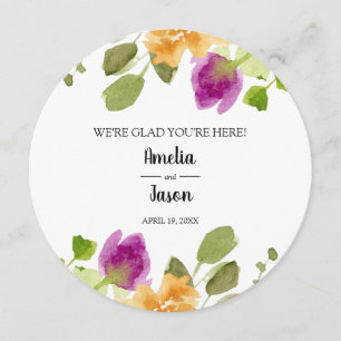 Runda Bröllop-innerplåt, Tack