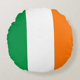 Runda Dekorativ kudde med flagga Irland