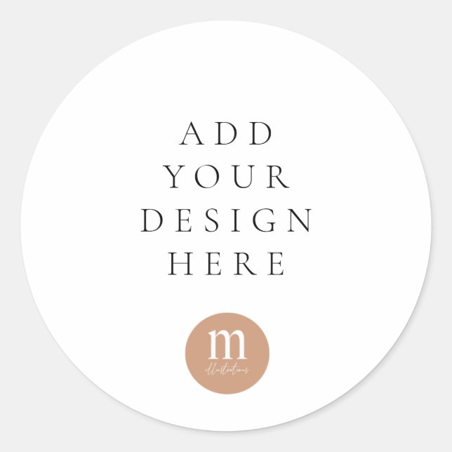 RUNDA ELLER SQUARE RUNT KLISTERMÄRKE (Framsida)