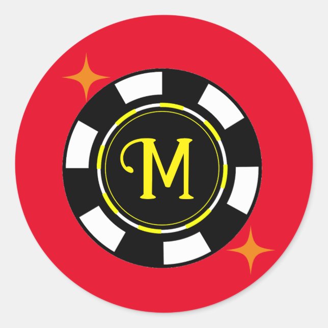 Runda etiketter - Personligen Poker (lägg till inl (Framsida)