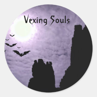 Runda fästpunkter - Anpassad Runt Klistermärke