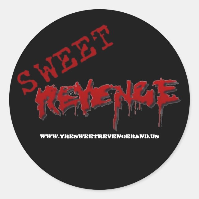 Runda fästpunkter - Anpassad Runt Klistermärke (Framsida)