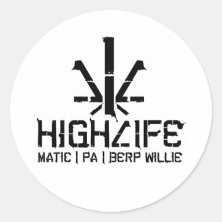 Runda fästpunkter - Anpassad Runt Klistermärke