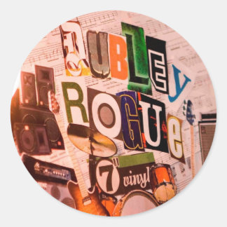 Runda fästpunkter - Anpassad Runt Klistermärke