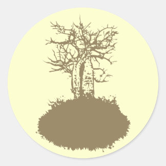 Runda fästpunkter - Anpassad Runt Klistermärke