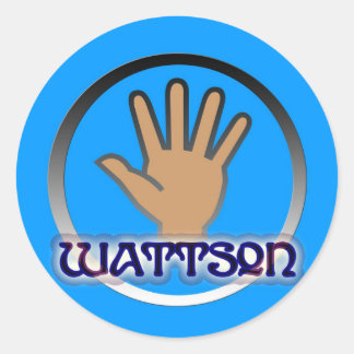 Runda fästpunkter - Anpassad Runt Klistermärke