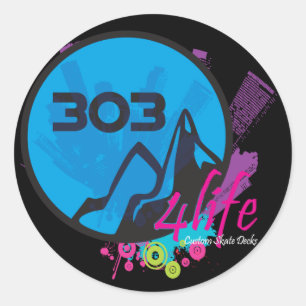 runda för klistermärke 303 4Life