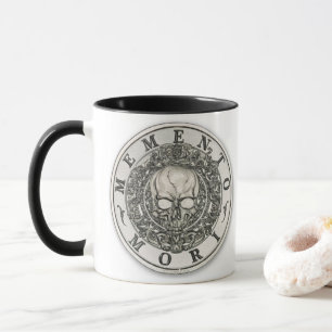 Runda för MementoMori Carpe Diem silver Mugg
