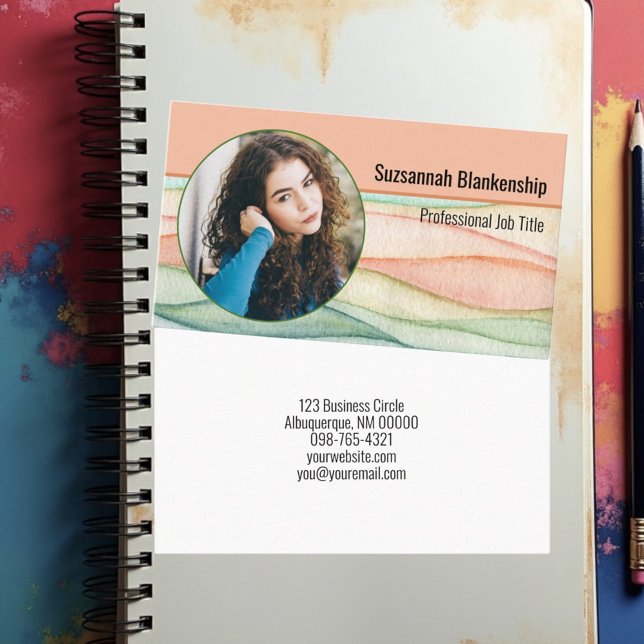 Runda foto för professionell Personal Security Anp Visitkort (front and back business card template)