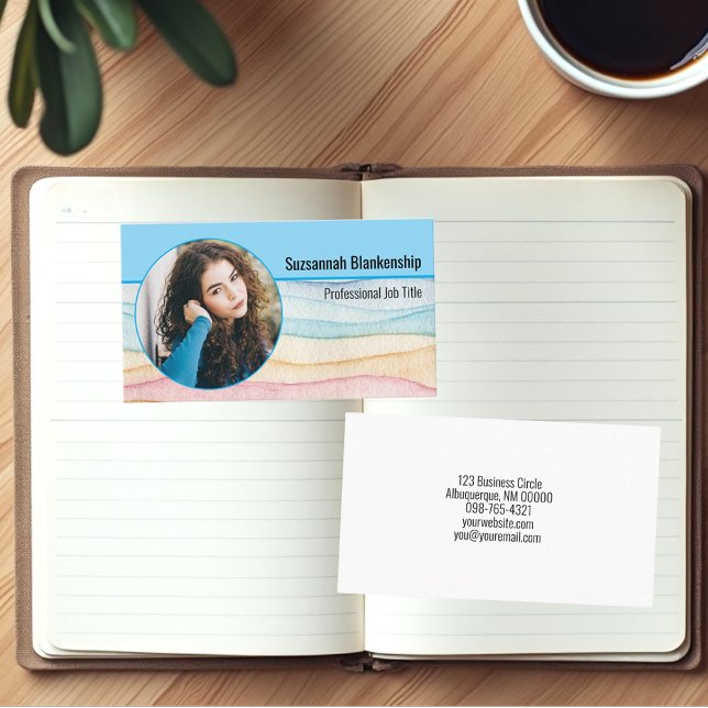 Runda foto för professionell Personal Security Anp Visitkort (front and back business card template design)