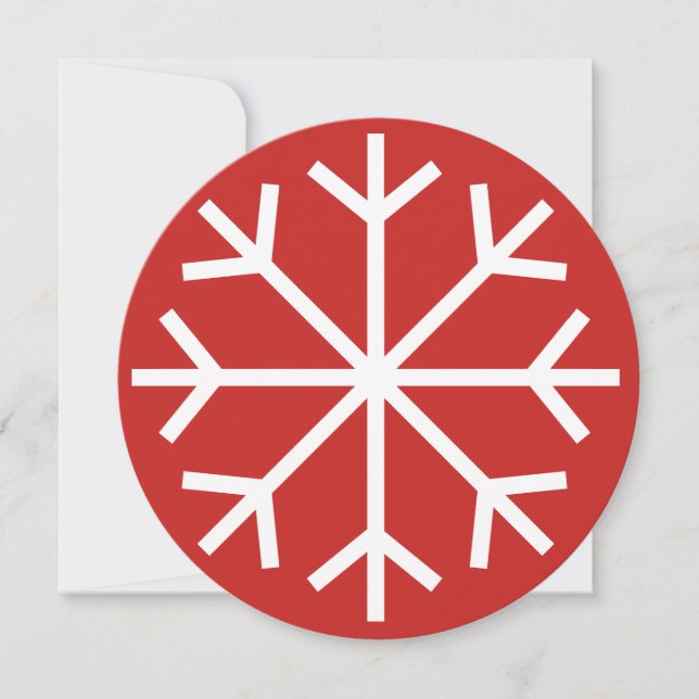 Runda julkontoret i Helgdag party Inbjudningar (Framsida)