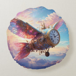 Runda kuddar med fantastiskt vinge med klocka ansi