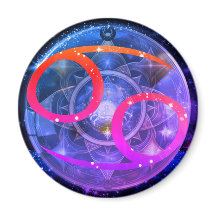 Runda magnet-Cancer Zodiac-tecken