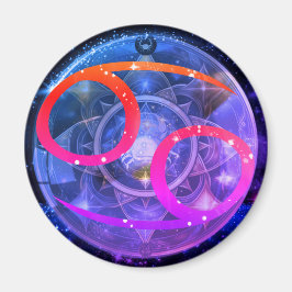 Runda magnet-Cancer Zodiac-tecken Magnet