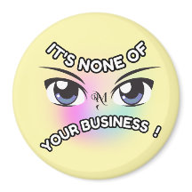 Runda magneter: Inga av dina (gult)