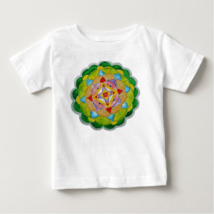Runda Mandala Småbarn Ruffle-adress T Shirt