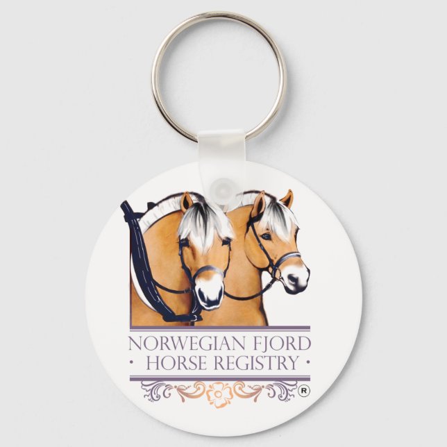 Runda nyckelkedjor för NFHR-Logotyp Nyckelring (Framsida)