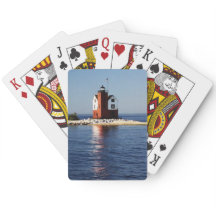 Runda ön Lighthouse Mackinac