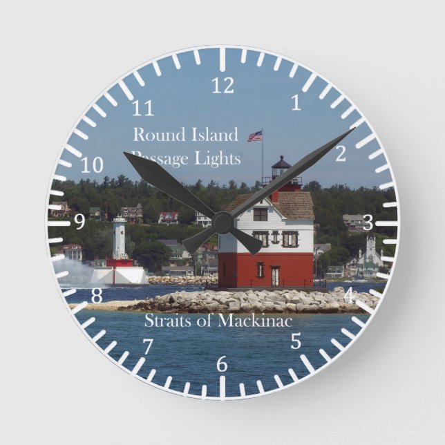 Runda öns passage Ljus klocka (Framsida)