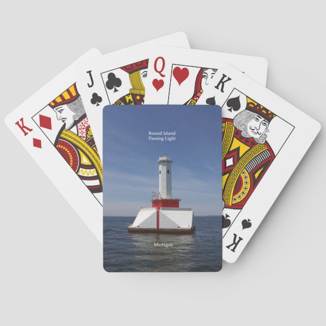 Runda öns passande kort för ljuduppspelning casinokort (Baksidan)