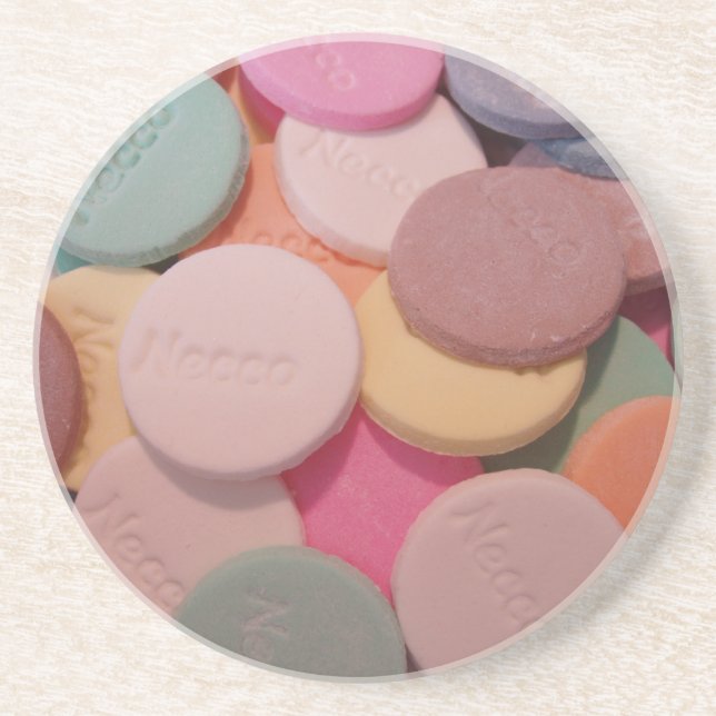 Runda Pastel Candy Underlägg (Framsidan)
