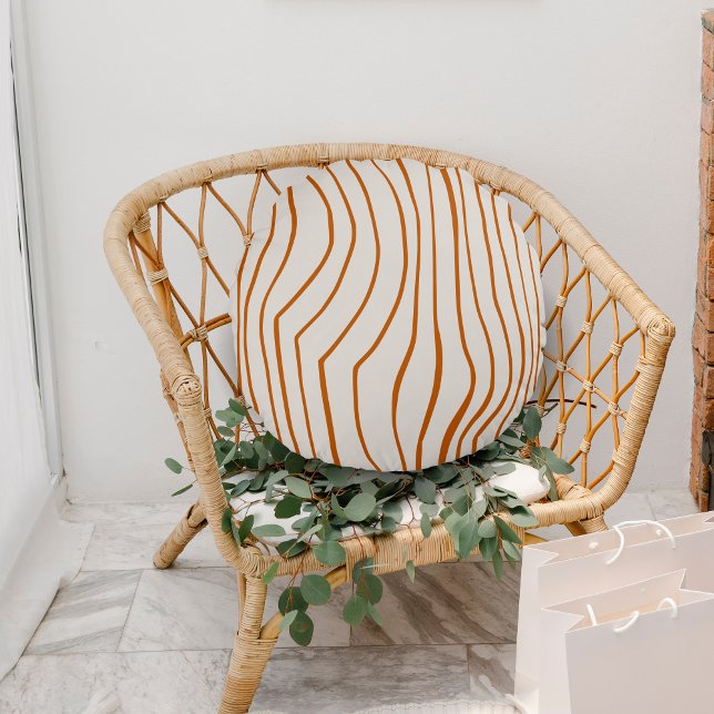 Runda Pillow för den moderna Zebra tryck-rundan Ra Rund Kudde (Skapare uppladdad)