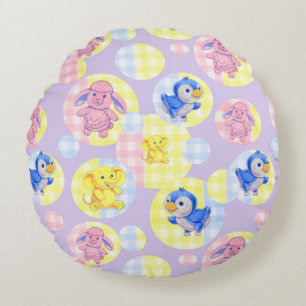 Runda Pillow Leksak-djur Rund Kudde