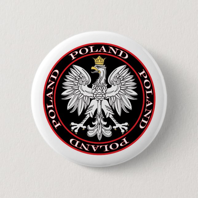 Runda polska Eagle Knapp (Framsida)