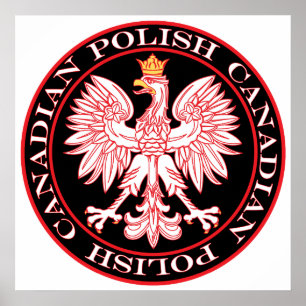 Runda polska kanadensiska Red Eagle Poster