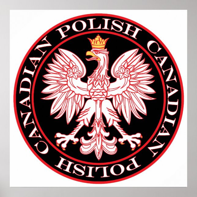 Runda polska kanadensiska Red Eagle Poster (Framsidan)