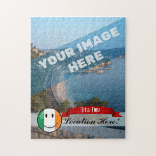 Runda som ler irländsk flagga pussel